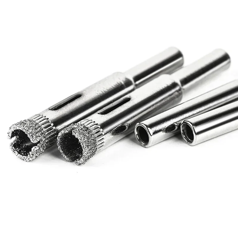 10pcs Drill Bit Set Tile Marble Glass Ceramic Hole Saw Set Drilling Core Bits For Glass Tiles Marble Granite Ceramic 2/4/5/6/8mm