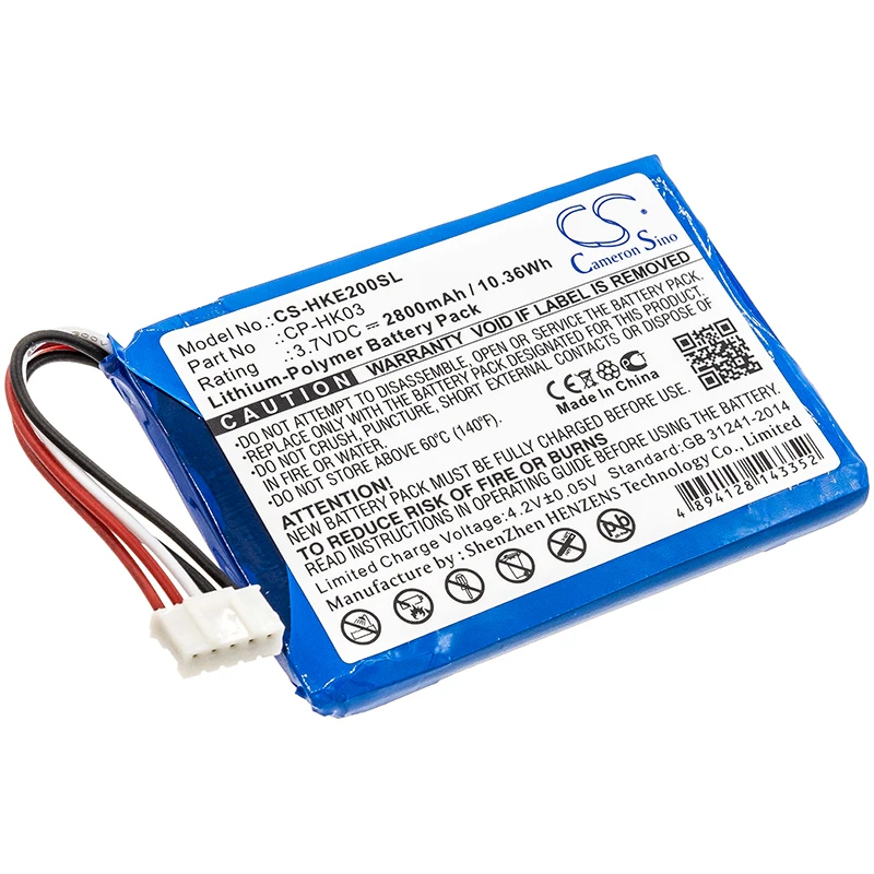 Speaker Battery 3.7V/2800mAh/3500mAh CP-HK03,GSP805070 for Harman/Kardon Esquire 2