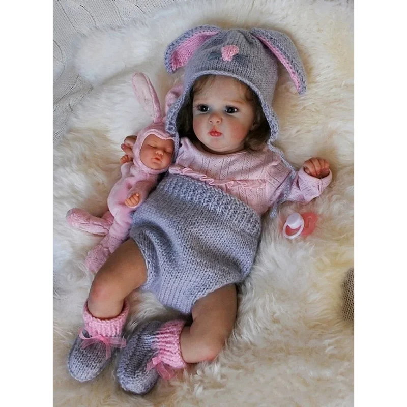 

20Inch Unassembled Painted Reborn Doll Jocy with Rooted-Hair Transplant Handmade High Quality Unfinished Doll Parts