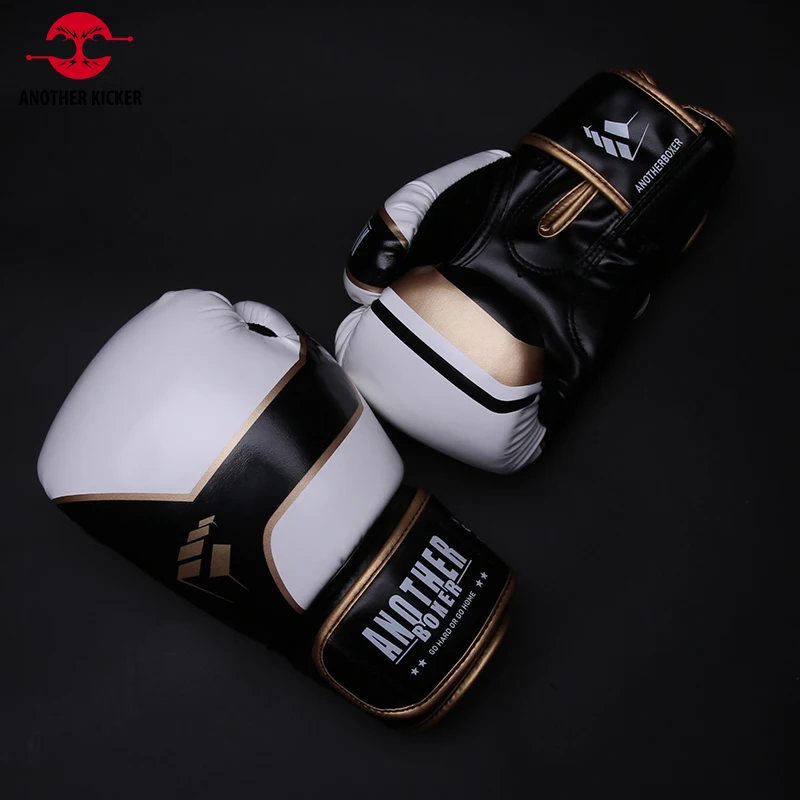 Guantes de boxeo profesionales de cuero MMA, bolsa de entrenamiento, Muay Thai, guantes de Kickboxing para hombres, mujeres y niños