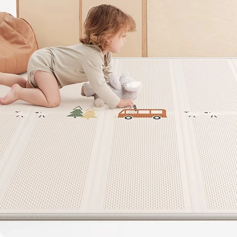 الرضع تلعب حصيرة طوي المضادة للبكتيريا XPE حصيرة للزحف تصميم على الوجهين امتصاص الصدمات وتنفس التعليمية الكلمة حصيرة #3