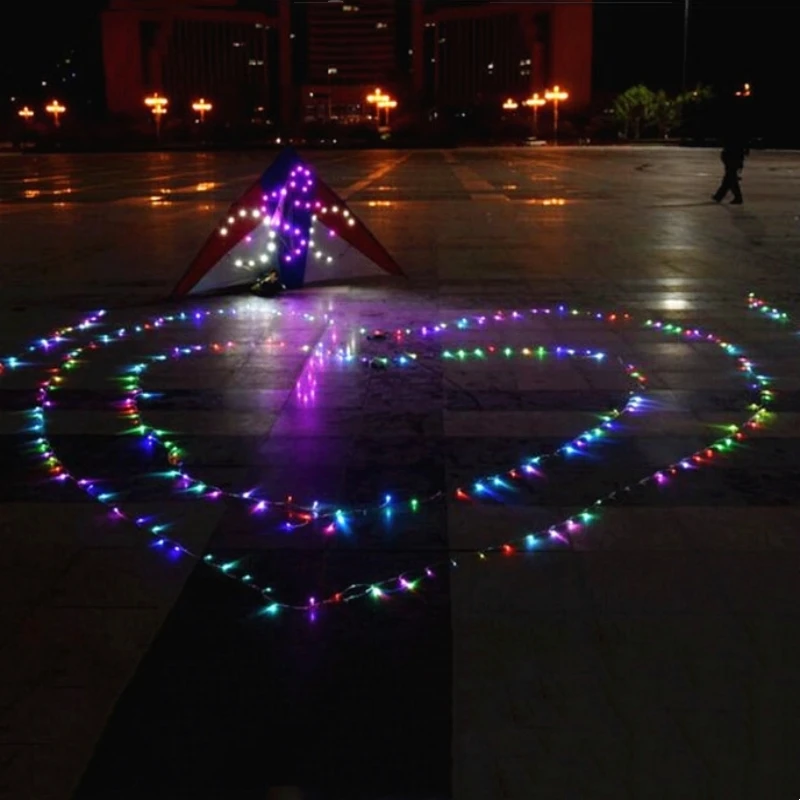 

10m led lamp 5m led kite string line flying outdoor toy kite surfing paragliding kite butterfly kite flying Backpack adults you