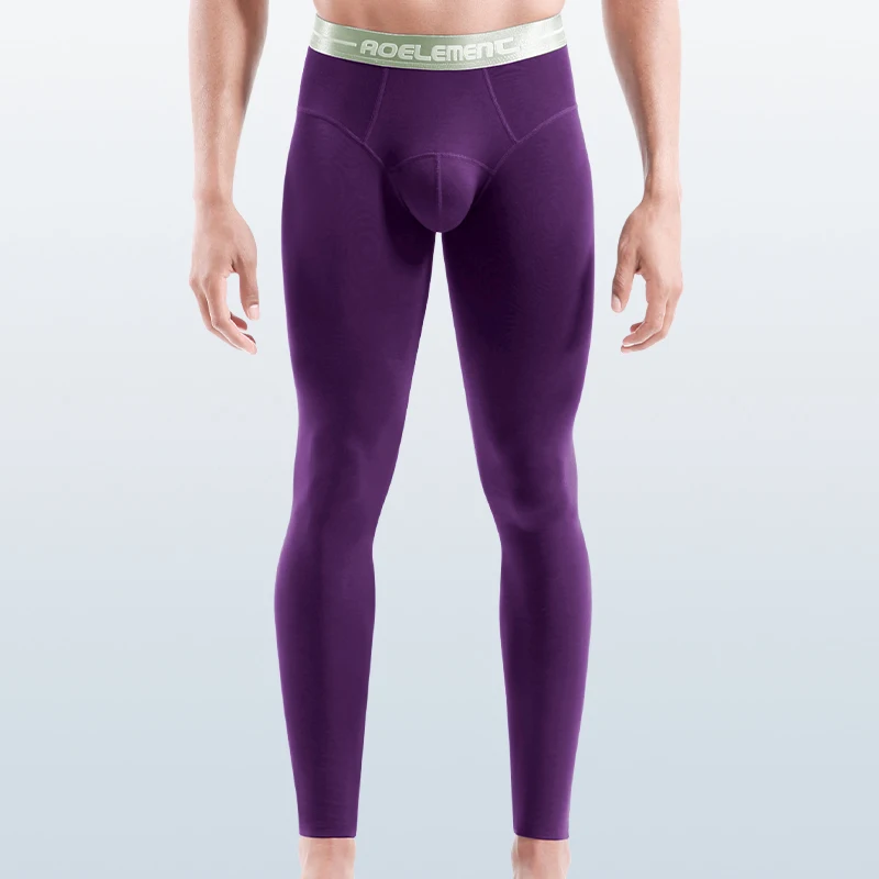 Dünne einteilige Thermohose für Herren, Slim-Fit-Basisschicht-Hose, Jugend-Thermohose, Slim-Fit-Leggings für Herbst und Winter, Baumwoll-Thermohose