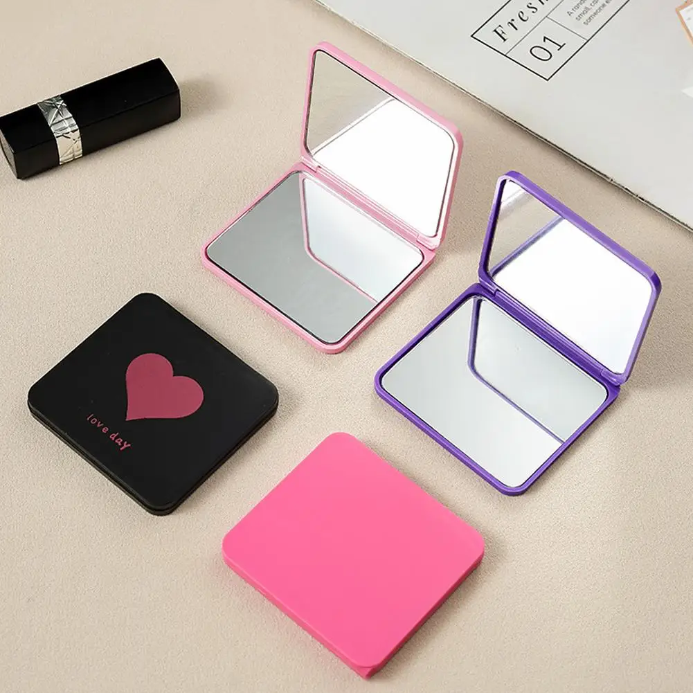 

Mini Makeup Mirror Portable Cosmetic Mirror Folding Pocket Pocket Mirror Compact Mirrors Travel Accessories J7W3