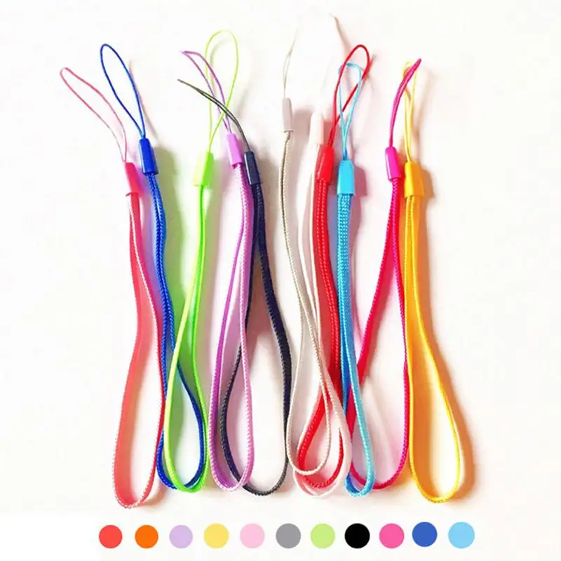 50 Pcs Mobile Phone Strap Colorful Rope Lanyard Hand Wrist Strap For Flashlight Fan U Disk Selfie Stick Safety Tether Dropshippi