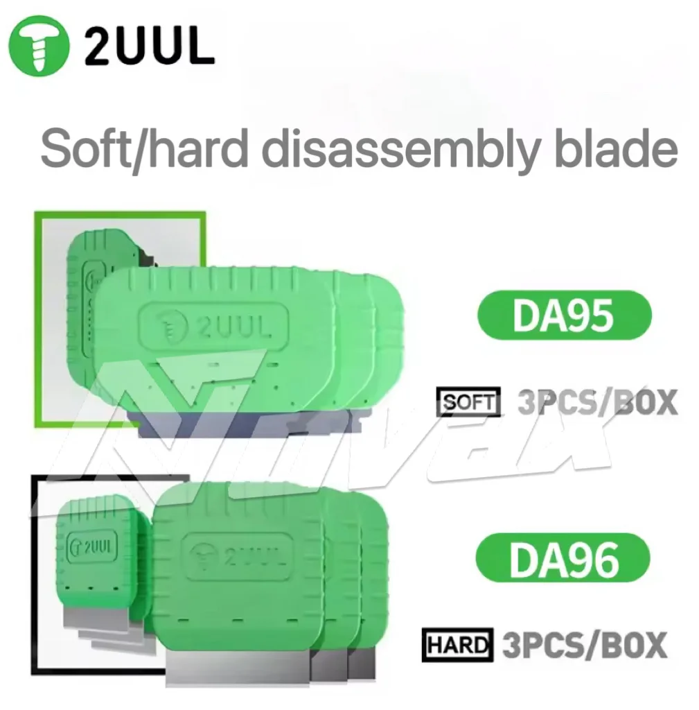2UUL DA95 DA96 Mobile Phone Repair Soft and Hard Disassembly Blade Curved Screen Removal Cleaning OCA Scraper