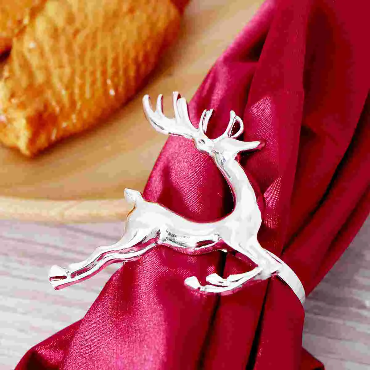 Halloween Decorations Indoor Napkin Ring Christmas Rings for Tables Holder Silver Wedding Baby