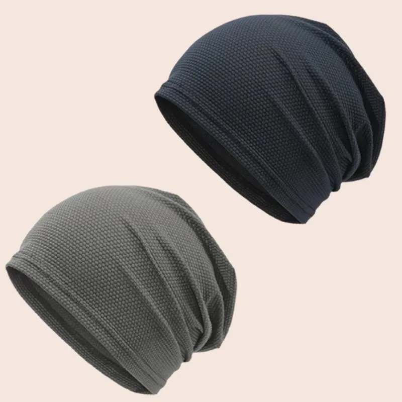 

Solid Color Breathable Pullover Hat Spring Running Sport Cap for Men Women Headscarf Hiking Baseball Riding Beanie Brimless Cap