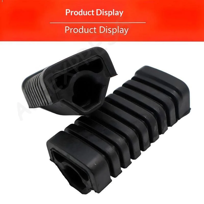 [G]Motorcycle Footrests - 1 Pair Of Rubber Anti-slip Footrest Covers For WY125 - Universal Size Suitable For Street Bikes