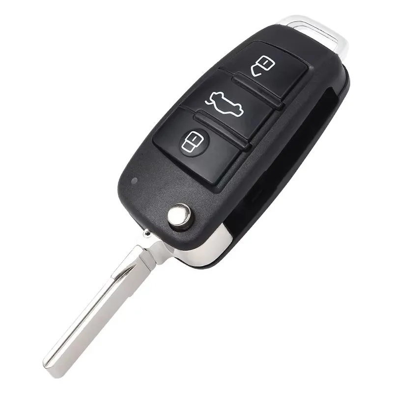 

KEYECU P/N: 8X0 837 220A / 8V0 837 220E Smart Flip Remote Car Key Fob 3 Buttons 315MHz ID48 Chip for Audi A3 S3 2012-2017