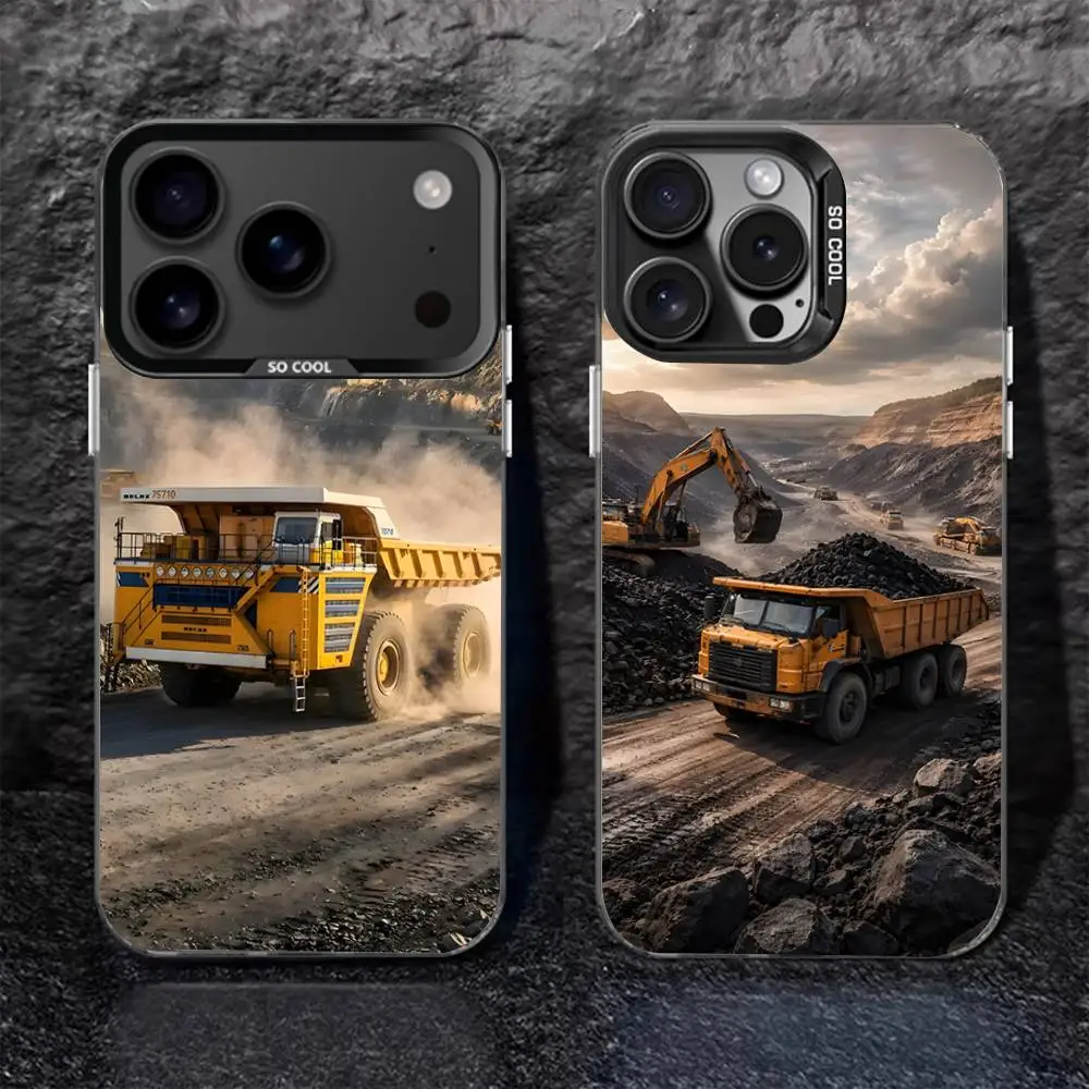 

Classic C-Caterpillares Truck For Black Candy Matte Cover iPhone 17,16,15,14,13,12,11,Pro,MAX,Plus