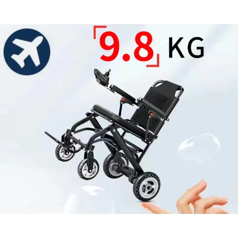 20A Lithium Battery Smart Remote Control Aluminium Frame Portable Lightweight Foldable Power Electric Wheelchair