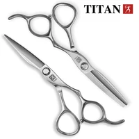 TITAN-juego profesional de peluquería, tijeras para cortar el cabello