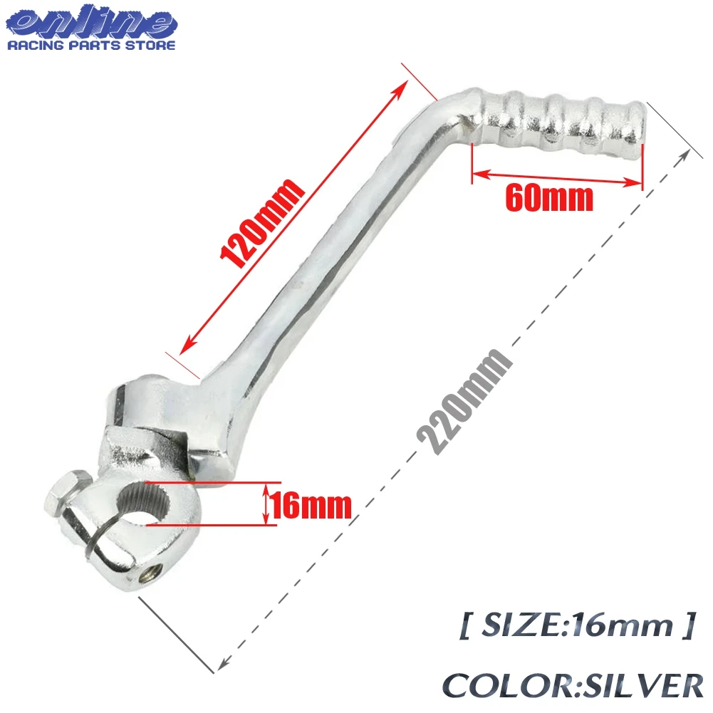 Universal Motorrad 16mm 13mm Kick Start Starter Hebel Pedal Für 50cc 70cc 90cc 110cc 125cc 140cc 150cc 160cc KAYO SSR SDG BSE – Detail 4