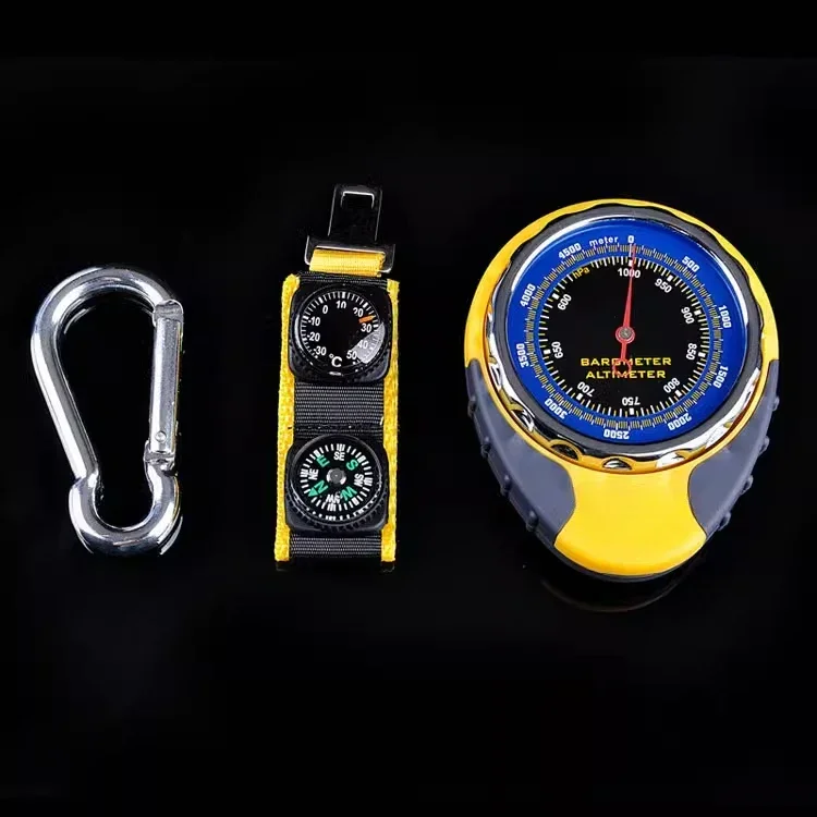 Altimeter Altitude Meter Compass Thermometer Outdoor Mountaineering Multifunctional Battery Free