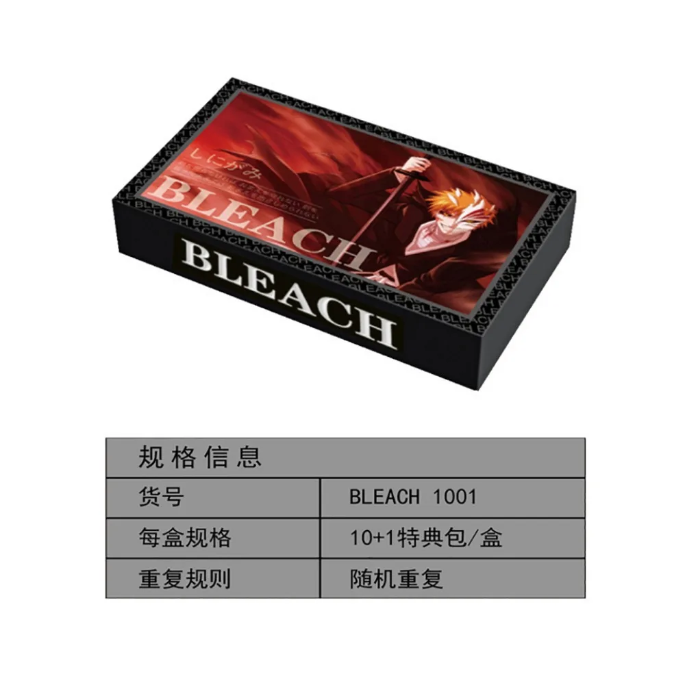 Bleach Collection Cards Booster Box Japanese Anime Crystal Gilding Process Character Portrait Card Series Peripherals Child Gift