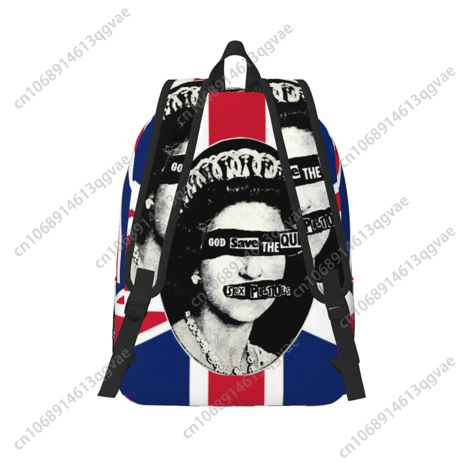 Sex Pistols UK Punk Rock Band Custom Canvas Lightweight Backpack Fashion Durable Student Men Women Business Daypack