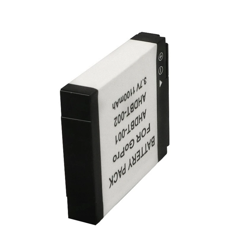 1100MAH 3.7V Suitable for Gopro Sports Camera AHDBT-001 002 Battery for Gopro Hero2 Hero 2 Long Endurance Digital  Battery