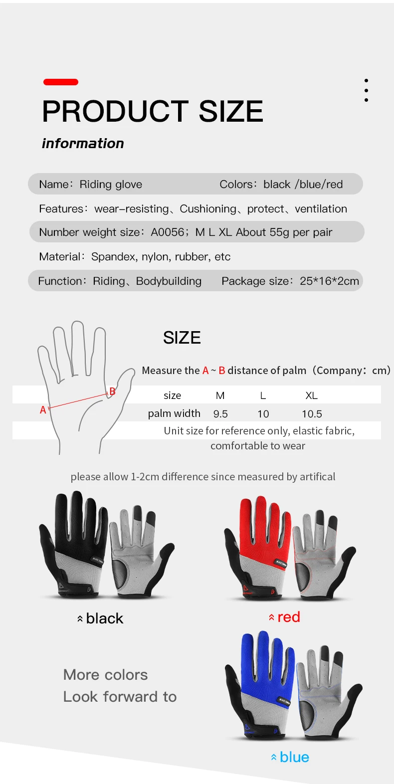 2023 Vilico Touch Screen Cycling Gloves Breathable Shock Absorption Sports Fitness Spring Summer Riding Gloves