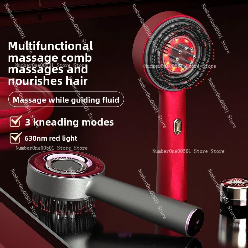 

Household scalp medicine applicator, scalp massage comb, hair comb, kneading liquid guide, red light massage comb,