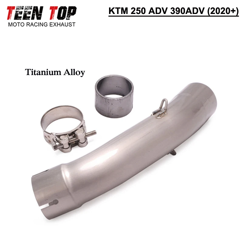 51mm Exhaust Muffler Titanium Alloy Motorcycle Exhaust System For KTM 250 ADV Exhaust For KTM 390 ADV 2020-2022 Tubo De Escape