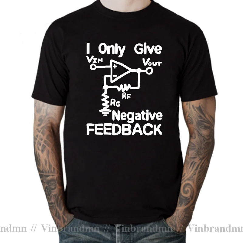 Electrical Engineer T Shirt Mechanical engineering technician Circuit Diagram I Give Negative Feedback Computer Engineer T-Shirt