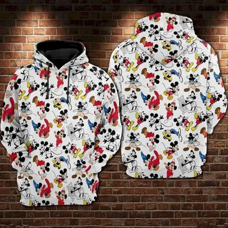 Mickey Mouse 3d Hoodie Men Women Fashion Sweatshirt Hoodie Disney 3d Hoodie Casual Harajuku Streetwear Mickey Zipper Hoodie