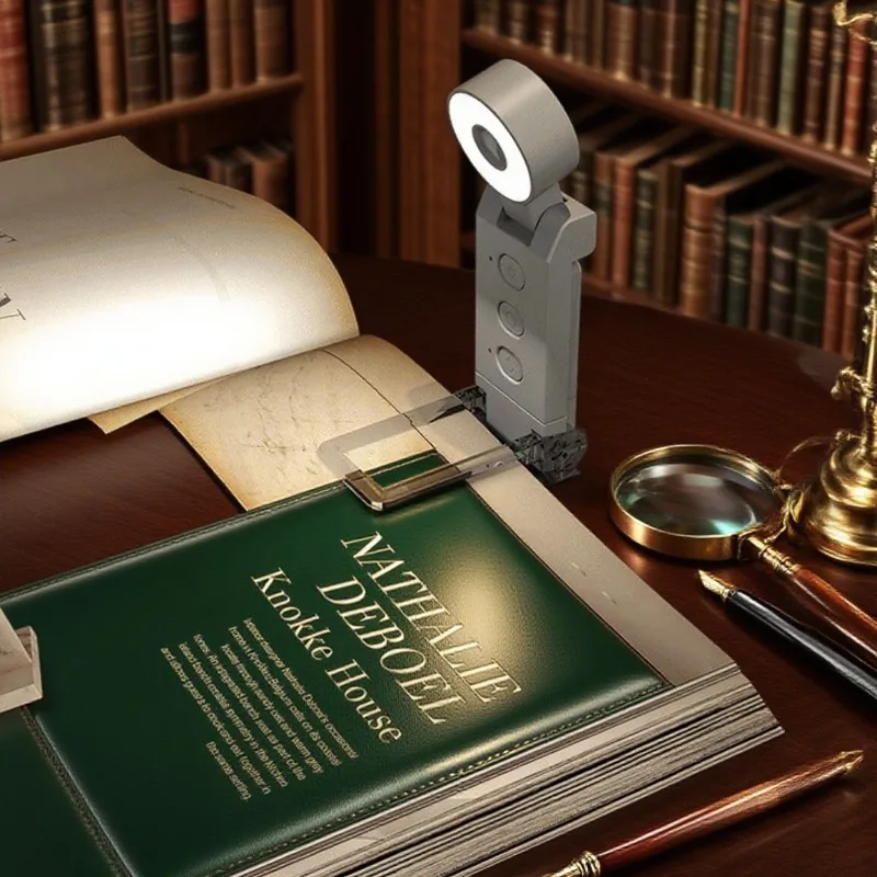 

Warm Light Clip on Rechargeable LED Book Light Brightness Adjustable Eye Care Book Lamp for Kids Student Dormitories Reading