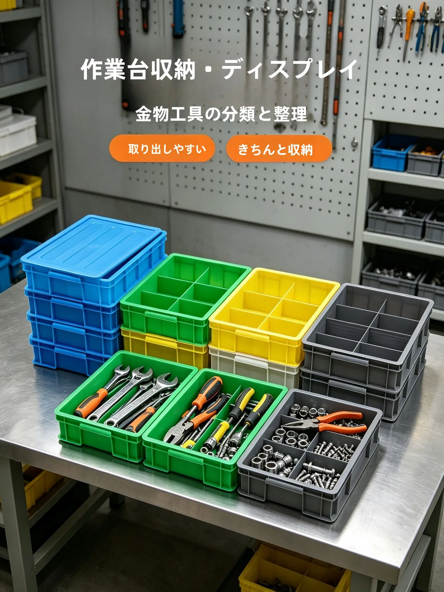 Multifunctional Plastic Storage Box with Lid And Dividers Eight Grids Parts Box Classification Accessories Box Industrial Sty...