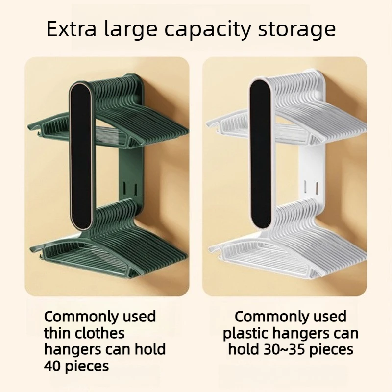 لون عشوائي 1 قطعة رف تخزين شماعات شرفة قابل للتمديد يُثبت على الحائط، لا حاجة لحفر الثقوب، خطاف منزلي متعدد الوظائف #3