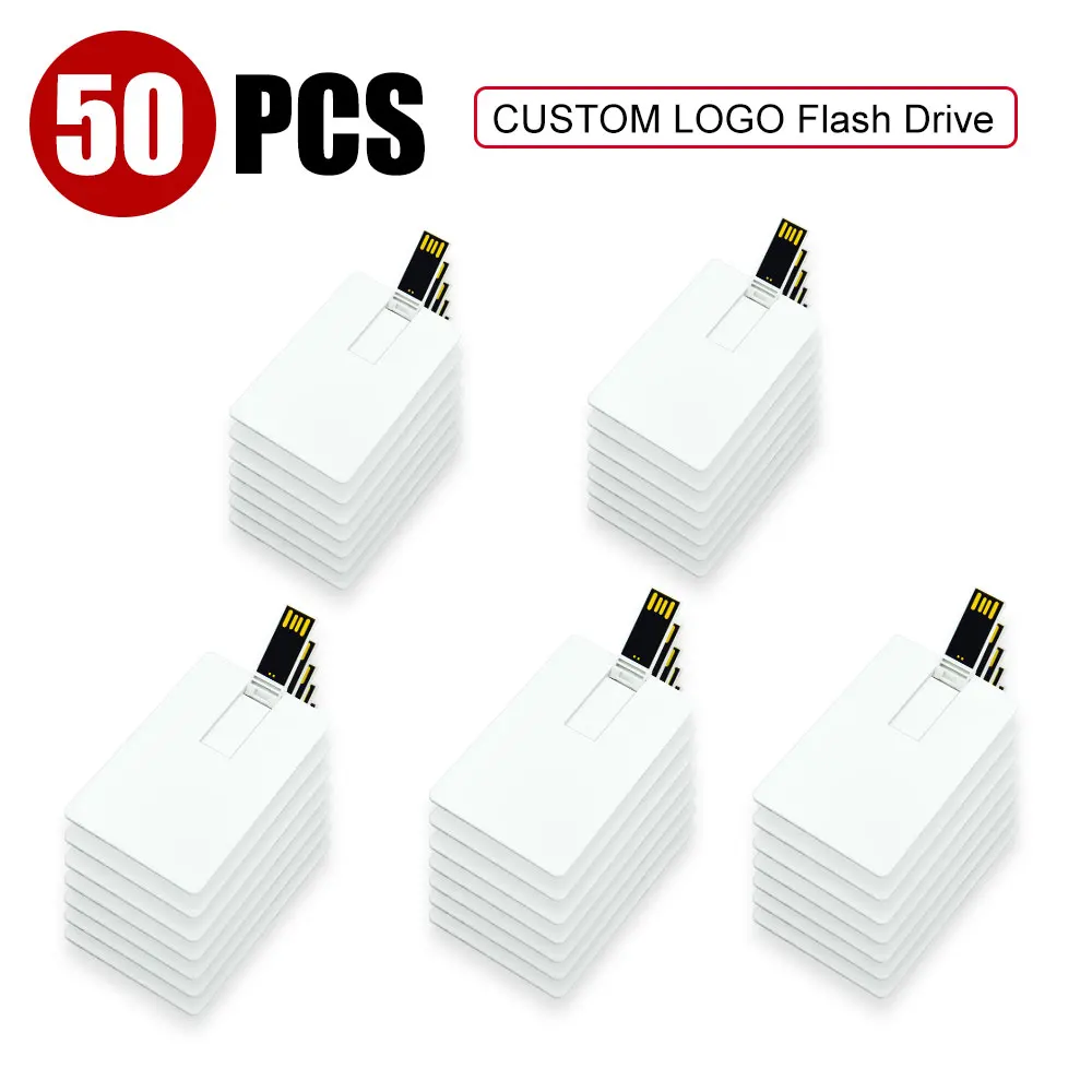 

50pcs/lot Cle USB 4GB 8GB Flash Drive2.0 Master Card Pen Drive Real Capacity 16GB 32GB 64GB Memory Stick Bank Credit Card U Disk