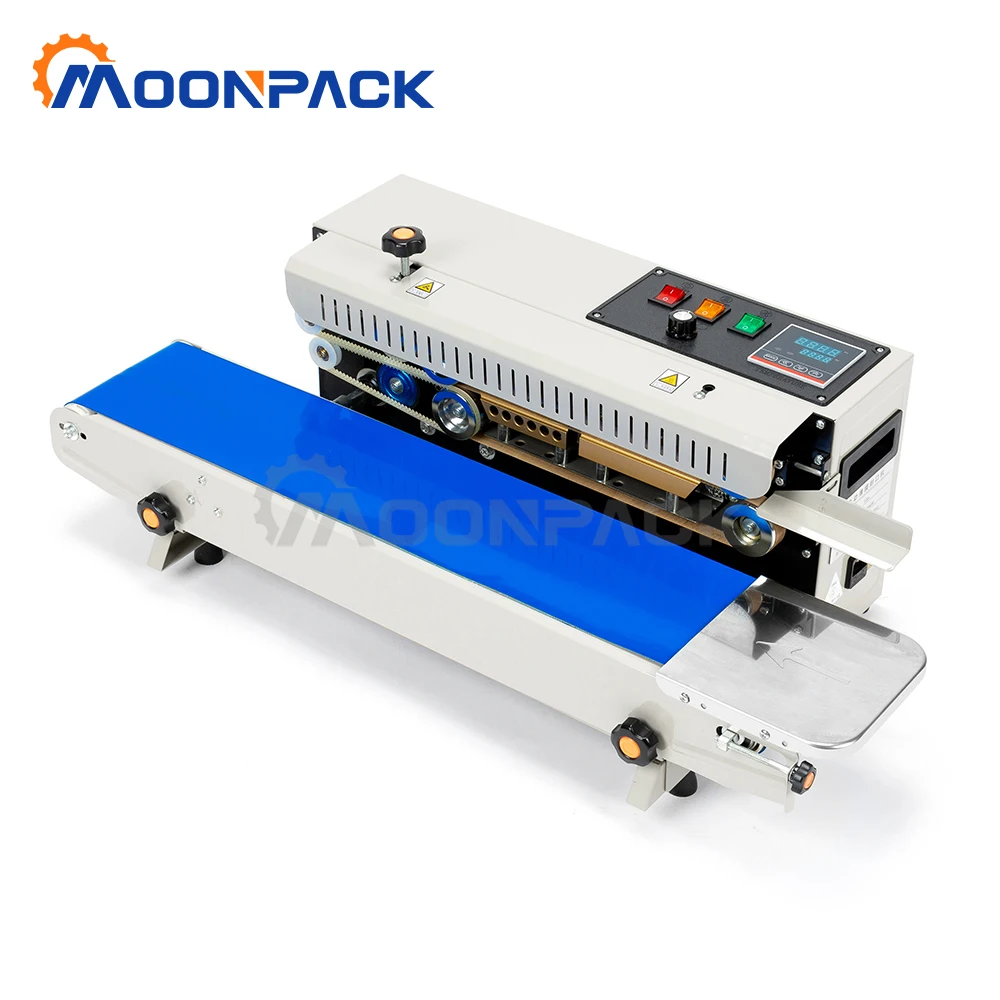 

FR900 Automatic Food Heat Continuous Bag Sealer for Plastic and Foil Bags Automatic Sealing Machine
