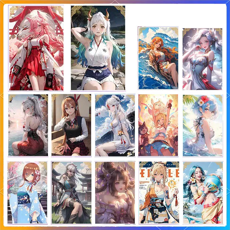 New Style Sexy A5 Card ACG Goddess Story Limited Sale Uniform Temptation Naked Anime Goddess Wife Card Collection Holiday Gift