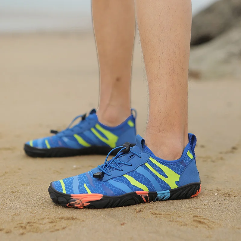 Quick Dry Aqua Shoes for Men Women Beach Shoes Non-slip Outdoor Upstream Wading Shoes Unisex Breathable Swim Surfing Sneakers
