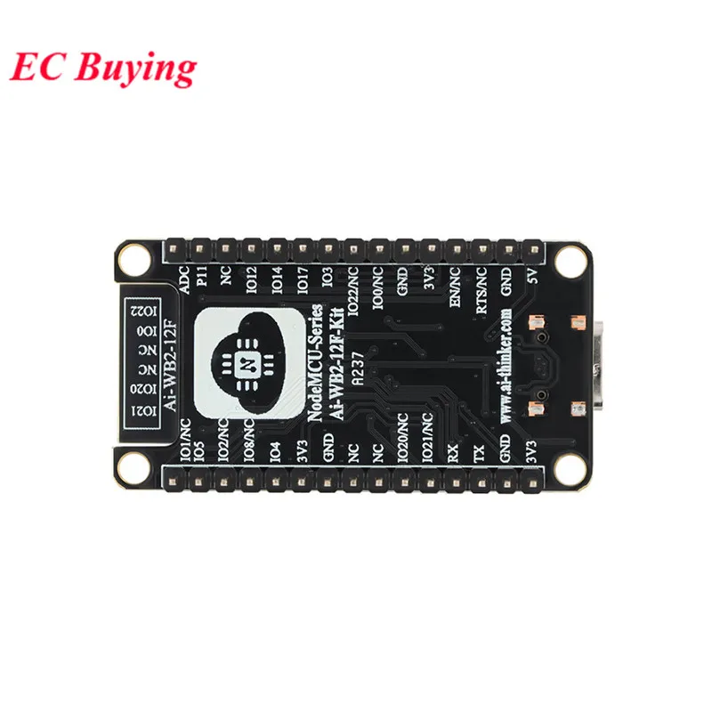 Ai-WB2-12F NodeMCU-Ai-WB2-12F-Kit Ai-WB2 2.4G WiFi+Bluetooth-compatible BLE 5.0 ESP-12F Development Board Module BL602 4MB