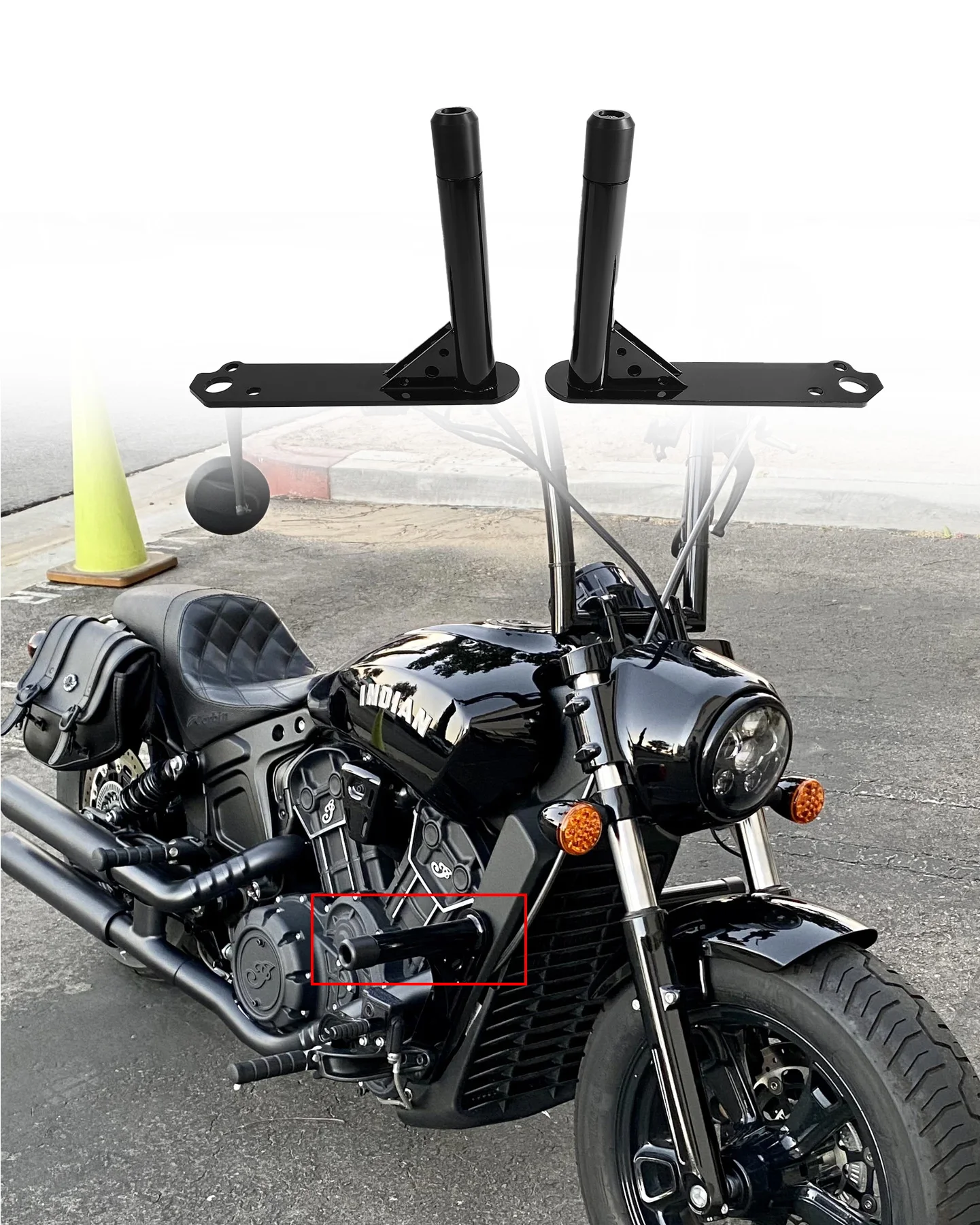 

Scout Bobber Rogue Highway Footpegs Engine Guard Crash Bar Support Portection Fit for Scout and Scout Bobber Driver