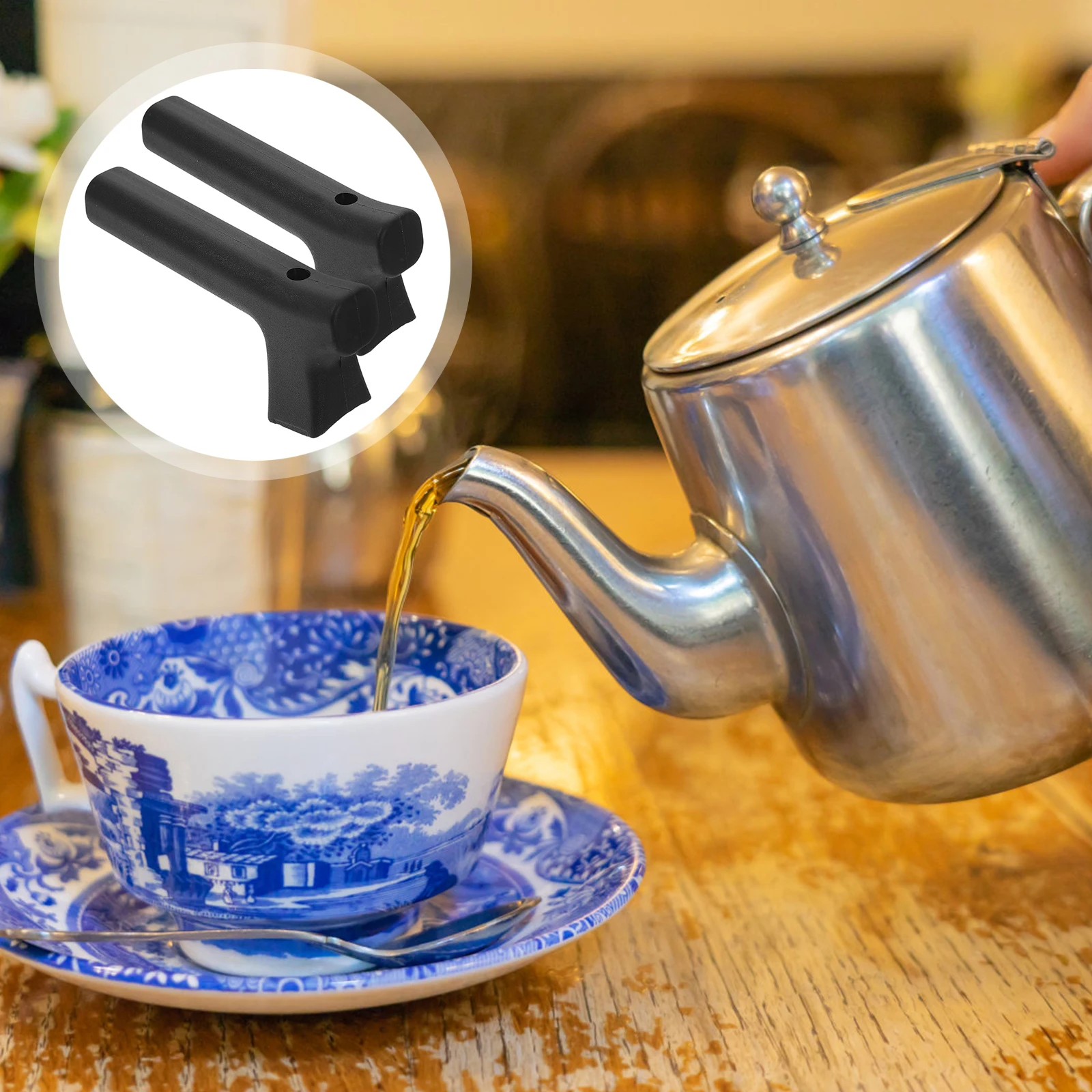 

2pcs Anti-Scald Coffee Pot Grip Water Teapot For Home Kitchen Use Kettle Accessories Handle Replacement Teapot