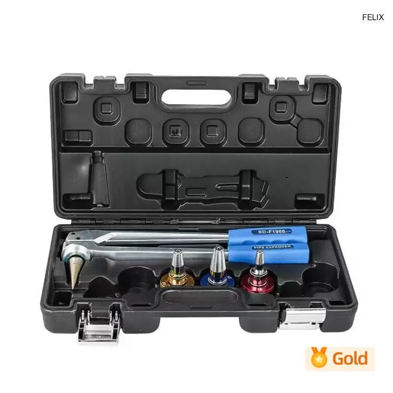 Pipe Expander Kit SD-F1960 PVC Pipe Expander 16,20,25,32mm for Water and Radiator Connections with Cutter