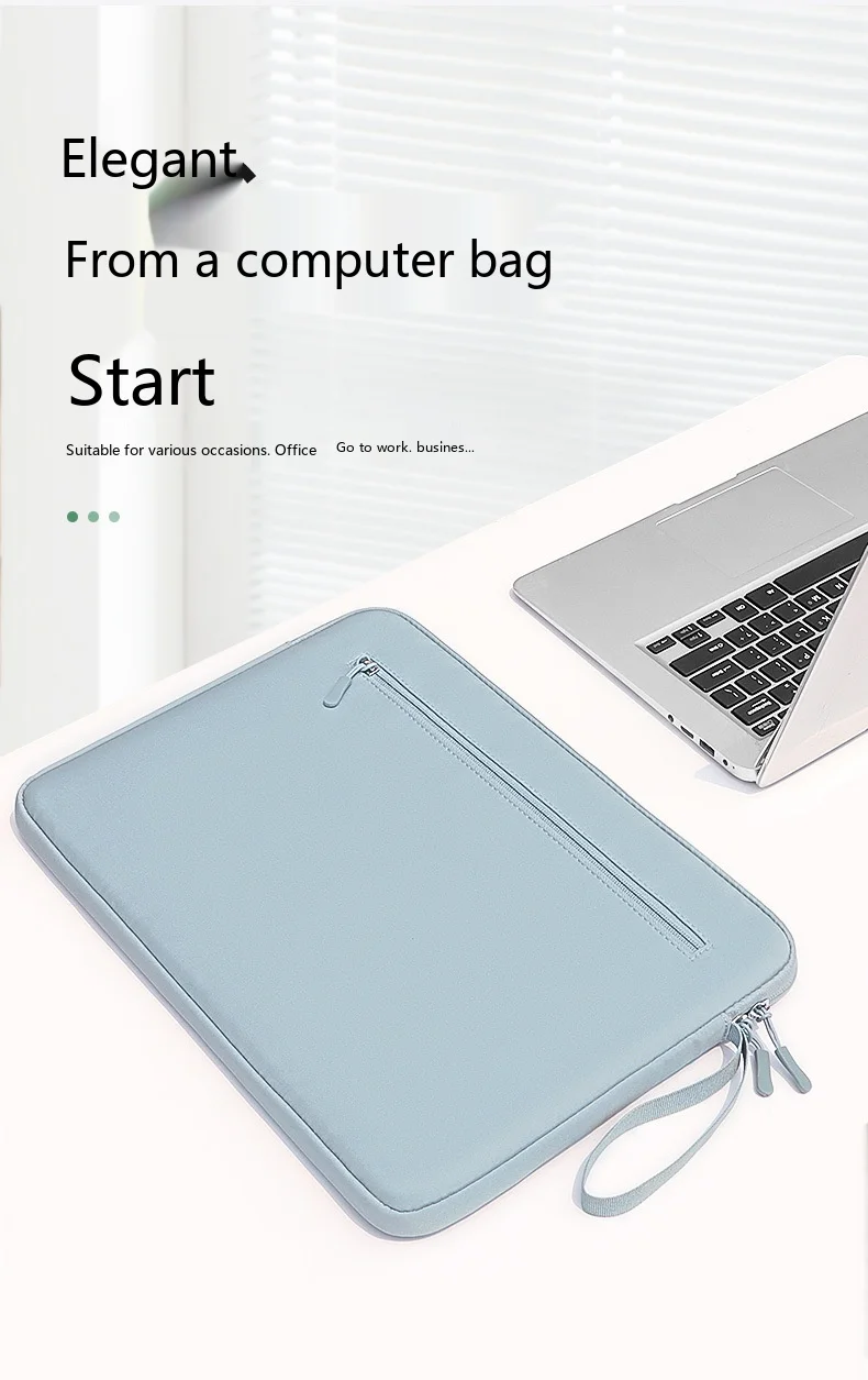 Business-Laptop-Hülle 13,3-15,4 Zoll Oxford-Stoff Schutzhülle für Notebook MacBook – Detail 4