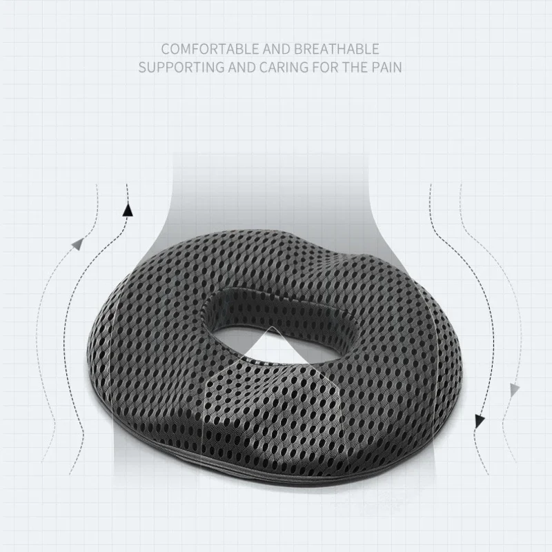 Office Chair Cushion Memory Foam Cushion Non Slip Orthopedic Memory Foam Prostate for Tailbone Sciaticaback Pain Relief Car Seat