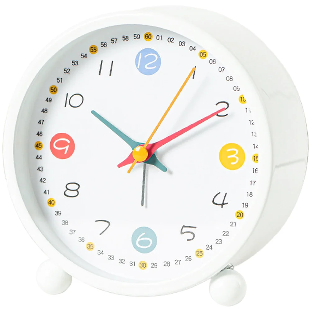 

Silent Alarm Clock with Metal Body Luminous for Night Use Reliable Alarm for Wake Up and Penguin Cartoon Design