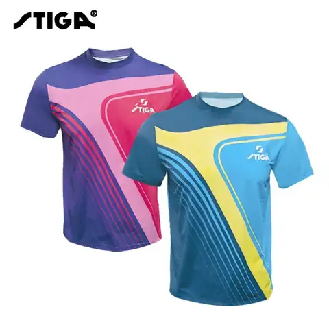 STIGA 탁구 스포츠 탑 CA-131A21 티셔츠 반팔