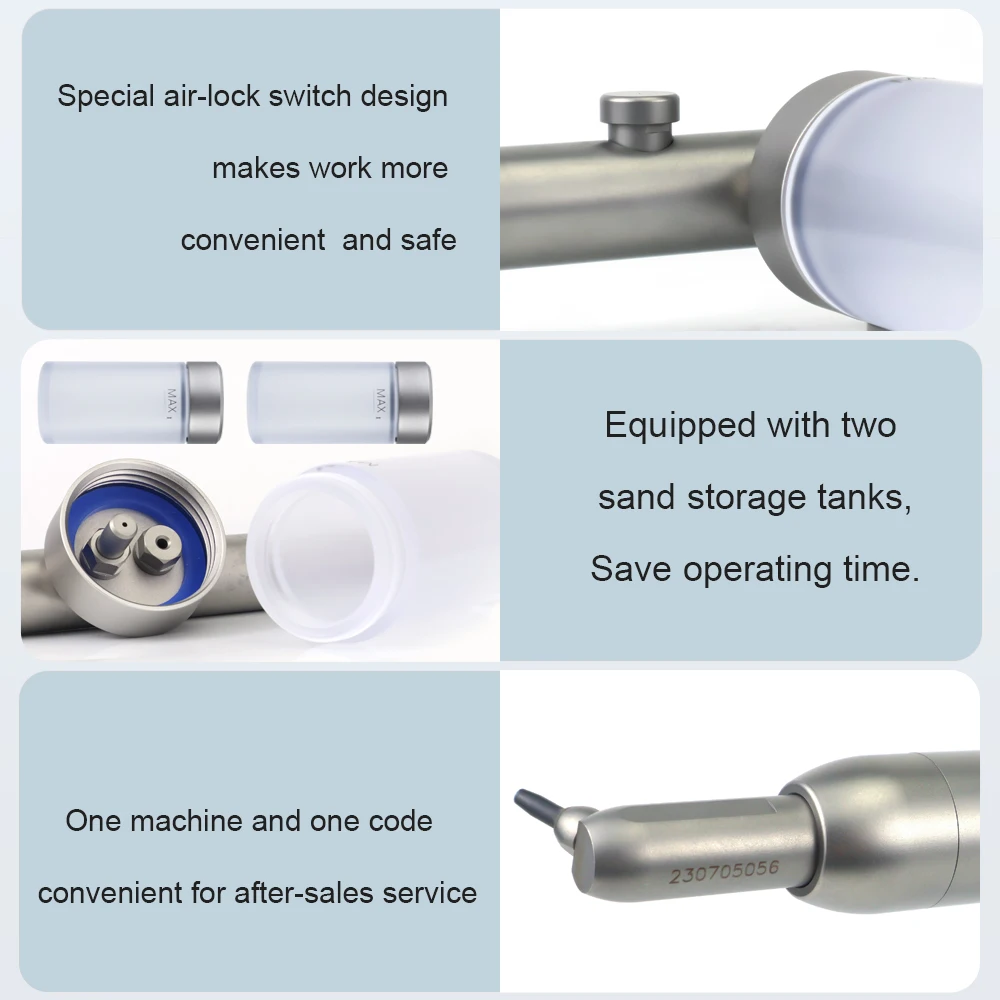 2/4 holes Dentistry Aluminum Oxide Micro Blaster Interface Dental Microetcher Sandblasting Alumina Gun Air Abrasion Polisher