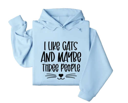 Polarshe mi piacciono I gatti e meglio tre persone, Meow Lovely Gift, Cute Cat/felpa