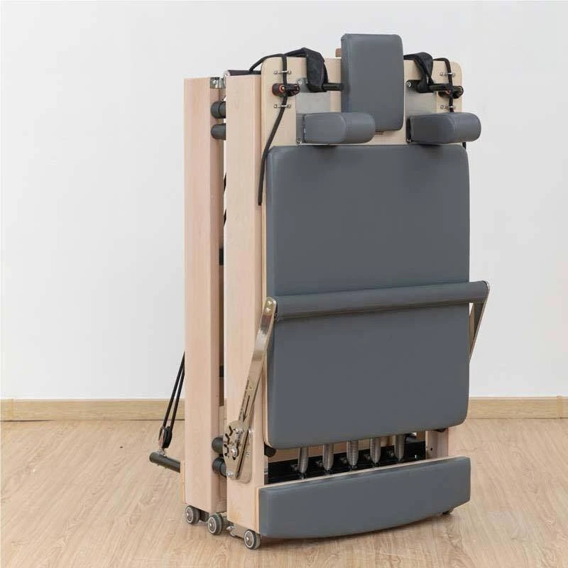 Multi-functional Foldable Pilates Bed Beech Wooden Core Training Bed Pilates Reformer