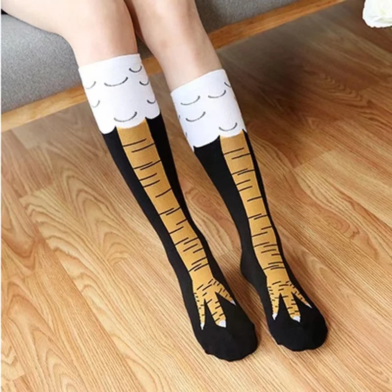 Lustige Anime-Strümpfe, Hühnerpfoten-Socken, Cosplay, Kawaii-Tierfüße, lange Socken, Party-Halloween-Kostüm-Requisiten, für den täglichen Weihnachtsgebrauch – Detail 4