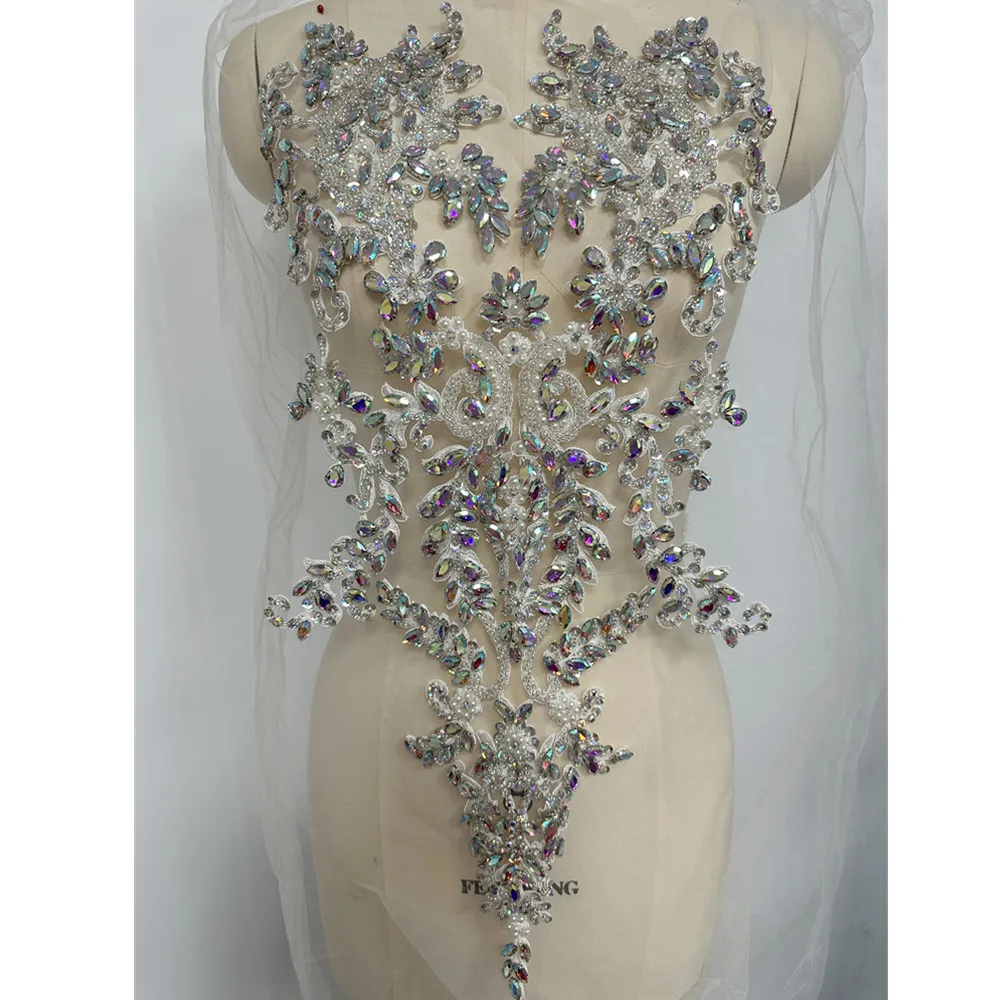 

Ручная работа, украшенная блестящими аппликациями, аппликация со стразами для свадебного платья, сделай сам