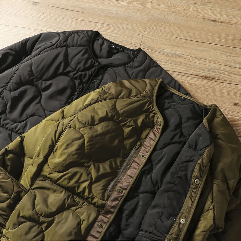 Fashionable Pure Color Cotton Jacket Men's Layered Wear Autumn Winter Stylish Versatile Trendy Outerwear Casual Standard Fit