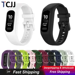 Silicone Strap Sweat-proof Sport Watch Wristband For Garmin Vivosmart 5 Watch Smart Accessories For Garmin Vivosmart 5