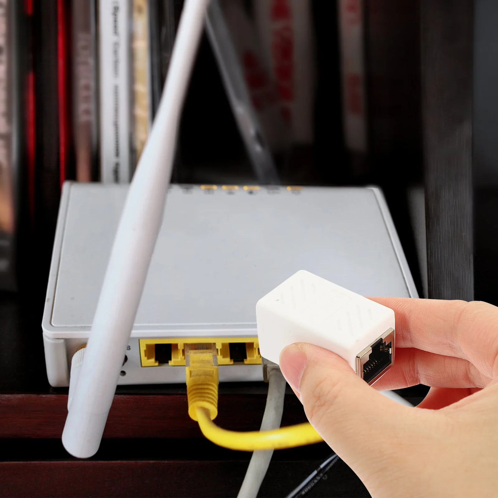 2 uds conector Ethernet 5E Cat 5 Cat 6 acoplador hembra a hembra para descargas de alto transmisión para compartir archivos